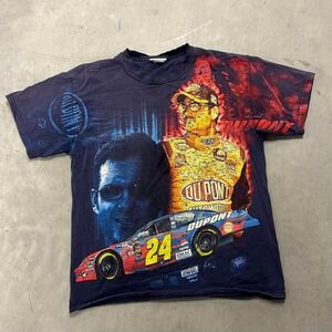 Vintage Jeff Gordon NASCAR All Over‎ Print Shirt